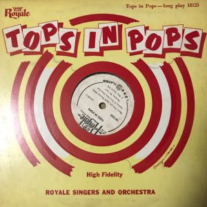 Royale Singers And Royale Orchestra - Tops In Pops (10", Album) (Near Mint (NM or M-))