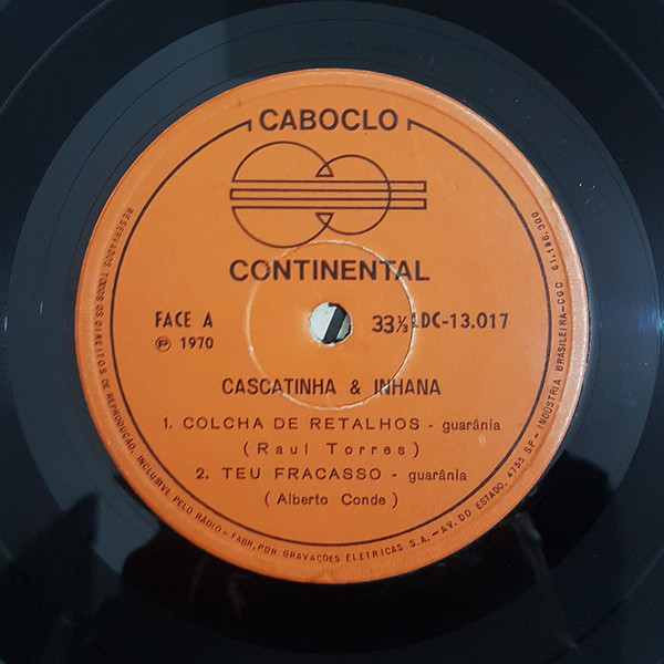 Cascatinha e Inhana - Cascatinha E Inhana (7") (Near Mint (NM or M-)) - Imagem 3